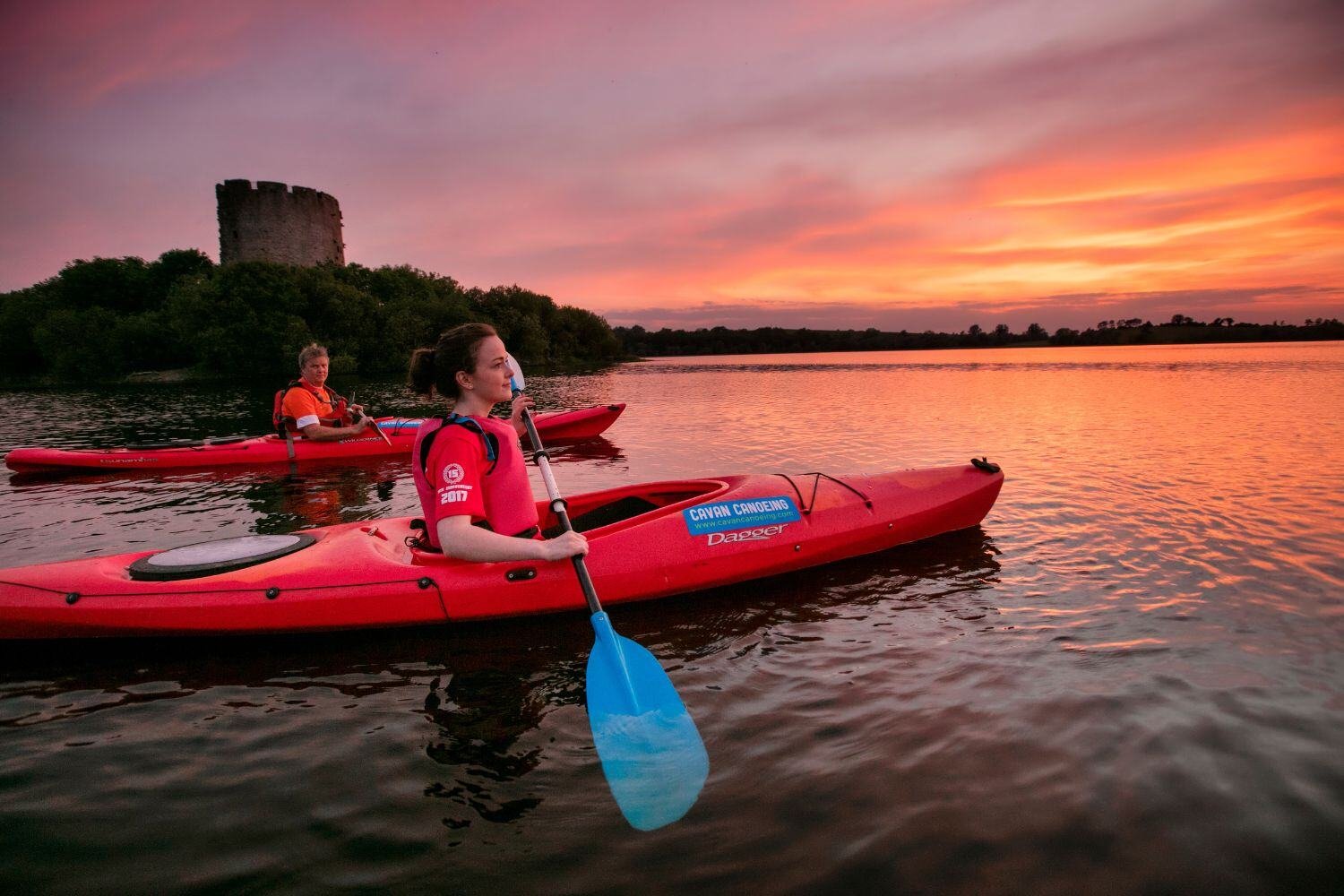 Ireland - Sunset Kayaking on Lough Oughter