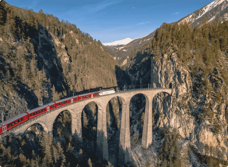 Switzerland, The Bernina Express