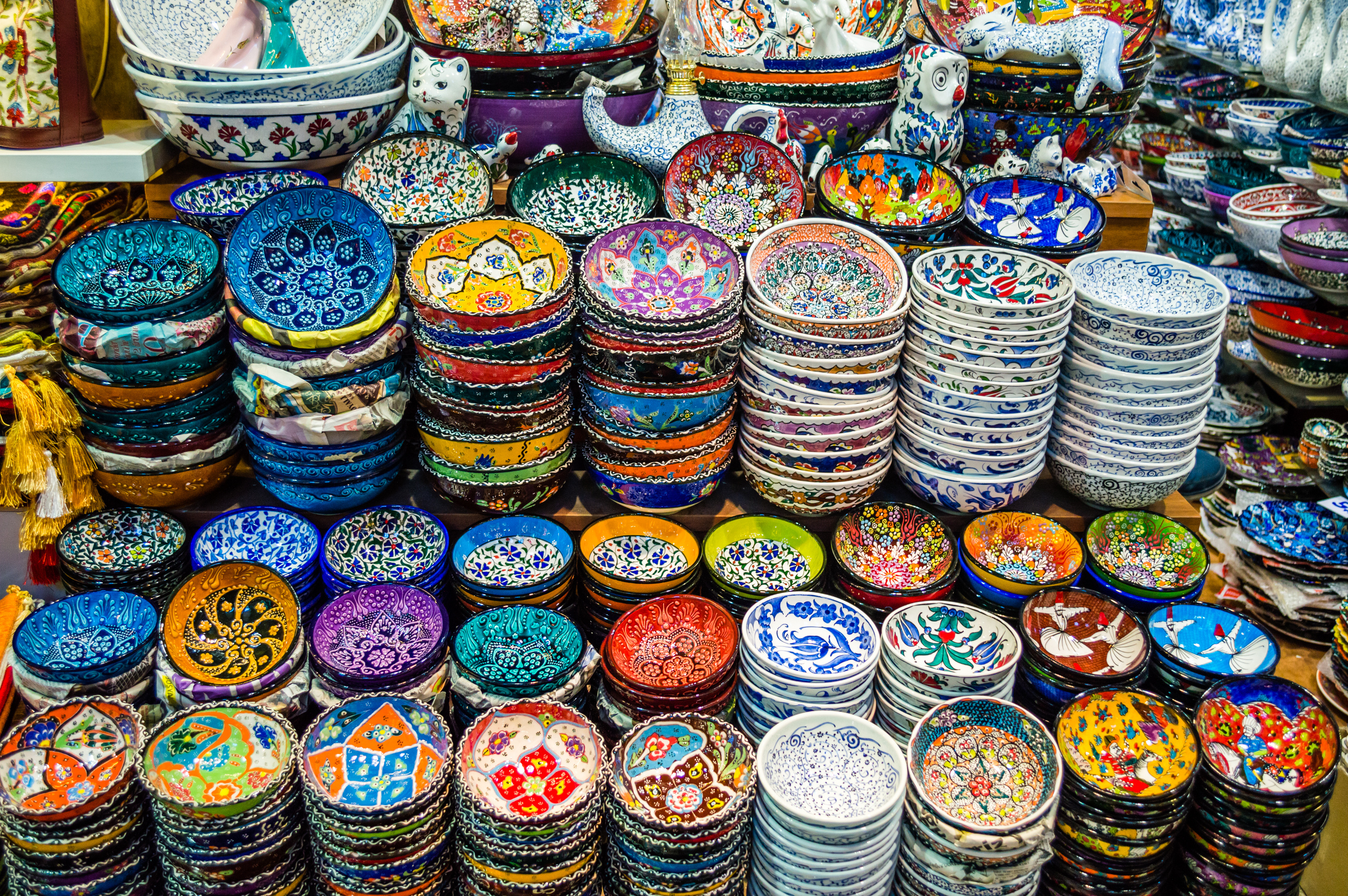 Colorful Turkish dishes