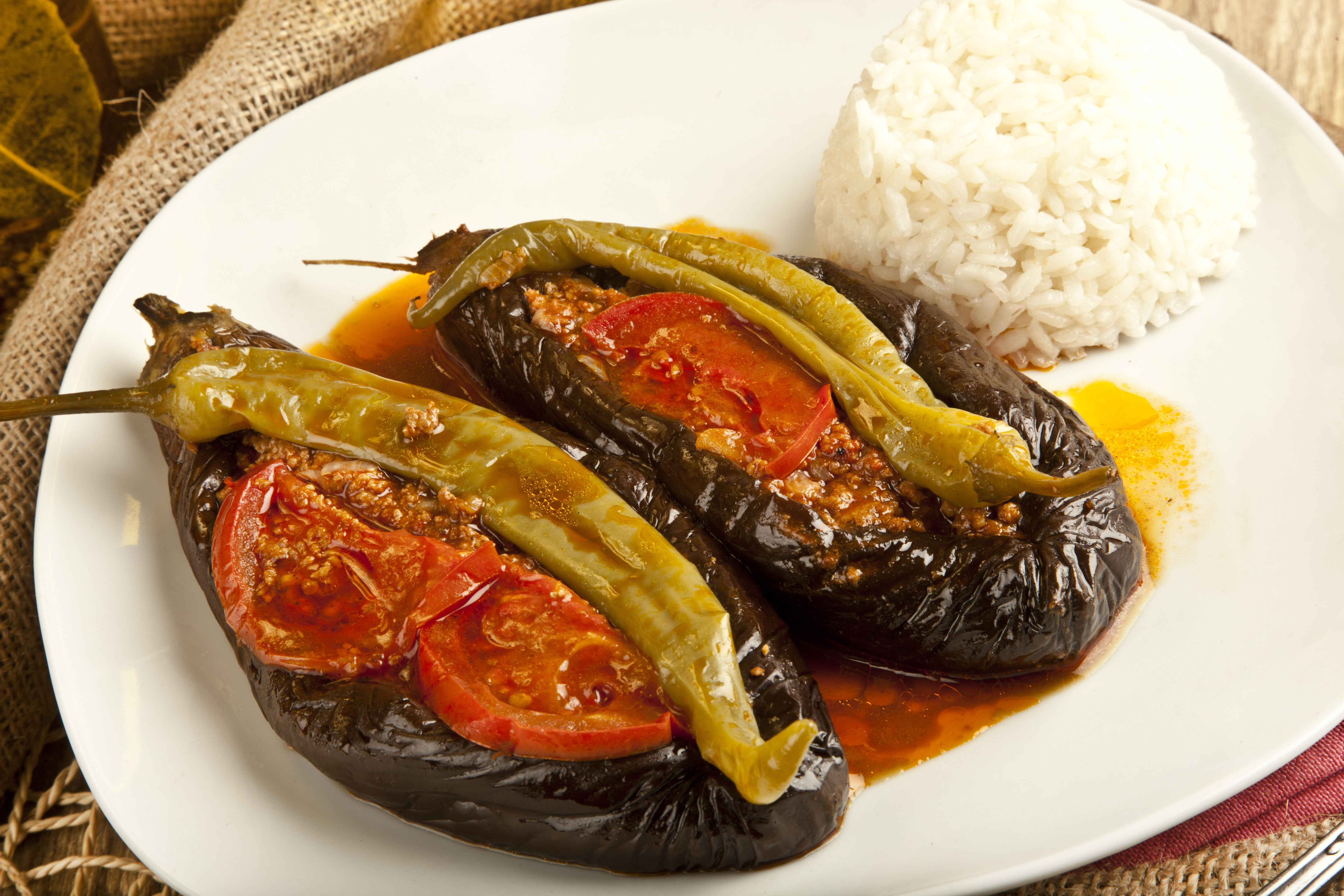 Turkish Traditional Aubergine Eggplant Meal